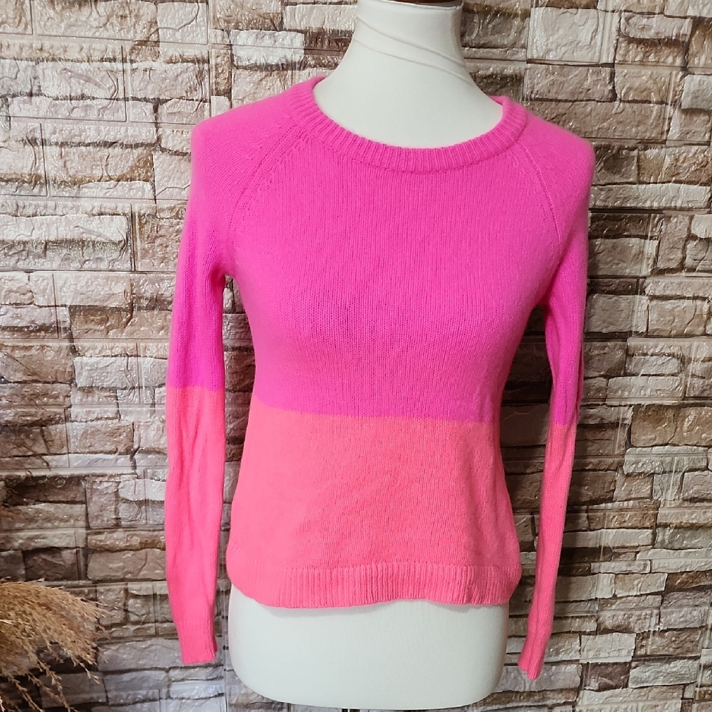 Lilly Pulitzer 100 % Cashmere Sweater Two Shades Of Pink